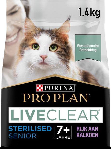 Pro Plan Senior Liveclear – Trockenfutter für Katzen – Truthahn – 1,4 kg