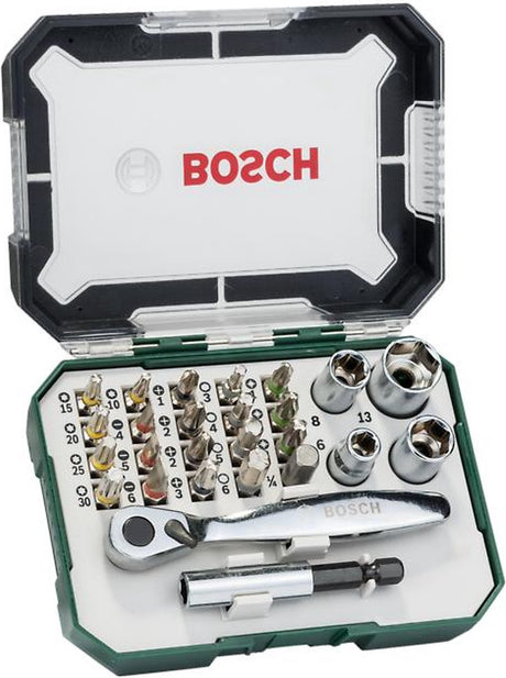 Bosch Zubehör Mini-Ratschen-Schraubendreher-Bit-Set | extra hart dhz | 26 Stück - 2607017563