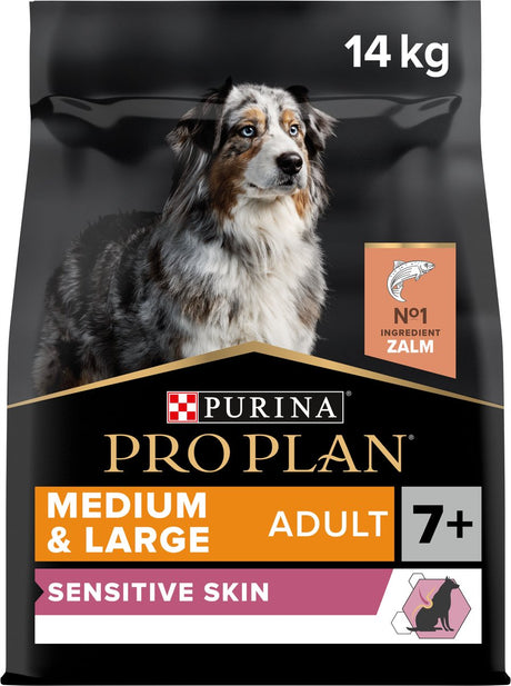 Pro Plan Purina Sensitive Skin Senior (7+) – Hundefutter – Lachs – 14 kg