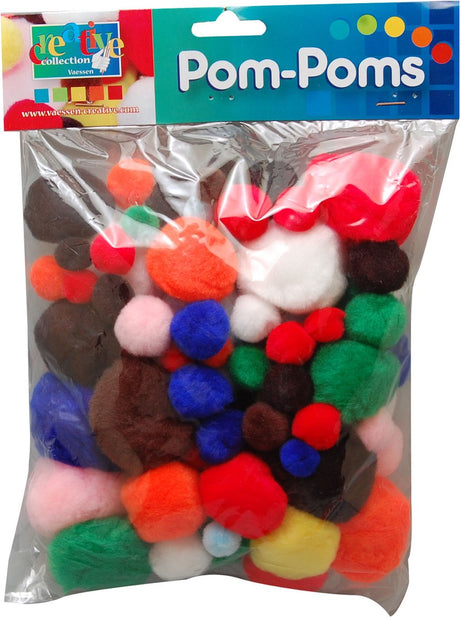 Vaessen creative • Pompons 10-40mm sortiert 100 Stk