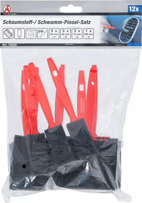 BGS Technic Brushel Set Schaumstoffbürsten Set BGS
