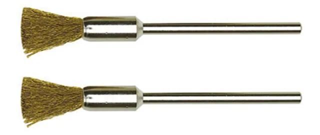 Proxxon Topfbürsten Bürsten m.Schaft 2St d=8mm Messing