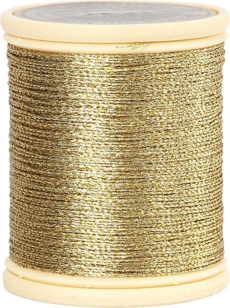 Creotime Feinfaden mit Metallic-Gold-Finish, 40 Meter