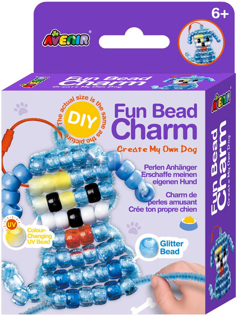 Avenir-Perlenanhänger – Hund – 10,3 x 3,5 x 14,5 cm – Basteln – 6 Jahre