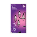 Lumineo LED-Solarlaternen-Set Metall 4-teilig