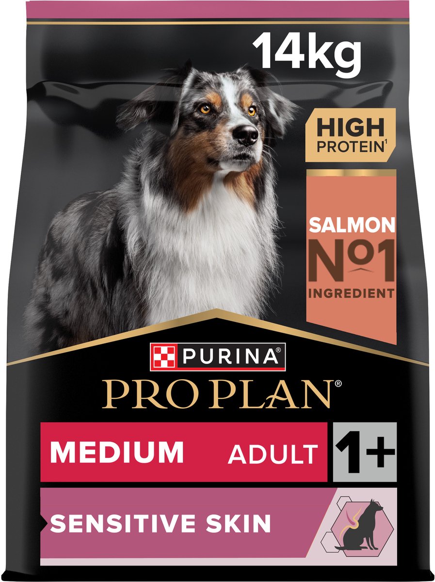 Pro Plan Purina Sensitive Skin Medium Adult – Hundefutter – Lachs – 14 kg