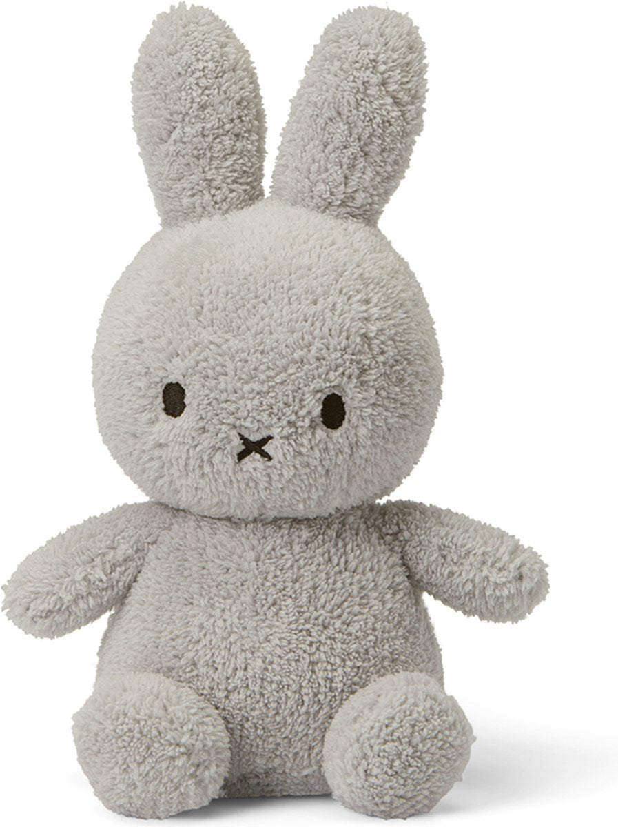 Bon ton toys nijntje - terry light grijs - 23 cm