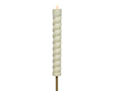 Lumineo Solar-Taschenlampe Wirbel Ø4-h90cm weiß
