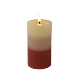 Lumineo LED-Kerze Flammeneffekt Farbverlauf 11cm Terra
