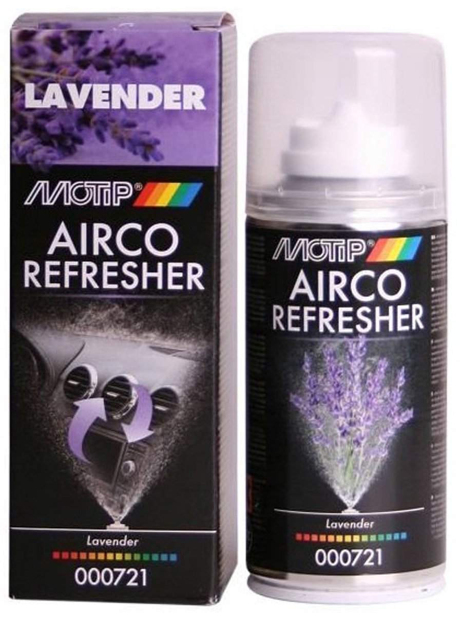 Motip 1051486 – Klimaanlagen-Erfrischer Lavendel Spraydose 150 ml | 1 Stk