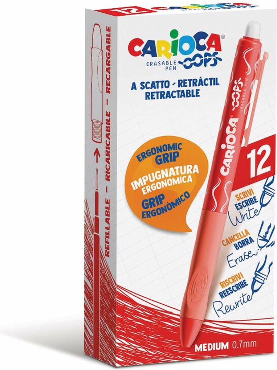 3521 Stift Carioca Oops rot 0,7 mm (12 Stück)