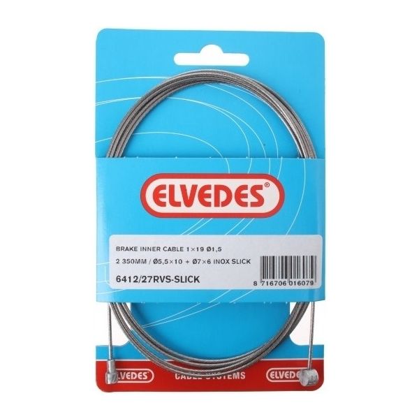 REM Binnenkabel Eledes 2350 mm Edelstahl Slick Ø1.5mm V-Nipple und T-Nipple (auf der Karte)