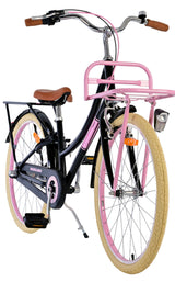 Volare Excellent Kinderfahrrad – Mädchen – 24 Zoll – Schwarz – 3 Gänge
