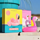 Traumlandschaft | Rosa aufblasbarer Getränkehalter Flamingo