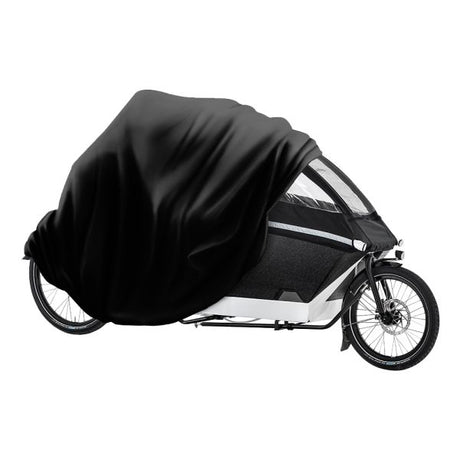 DS deckt Abdeckung DS Cargo Lastenfahrradabdeckung 2 Räder schwarz ab