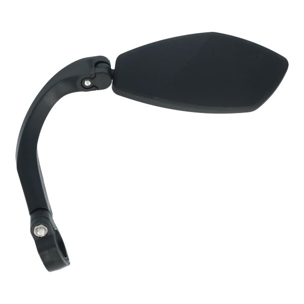 Kantenspiegel E-Bike links 360 Grad verstellbar 21-26 mm - Schwarz