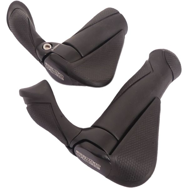 Ergotec Griffpaar MF2 Kraton Aluminium 130 + 87 mm - Schwarz