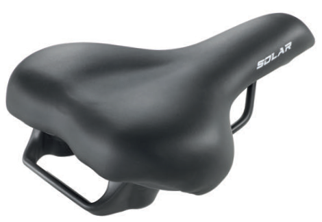 Selle montegrappa 6150 solar ( batavus ) met greep zwart op kaart