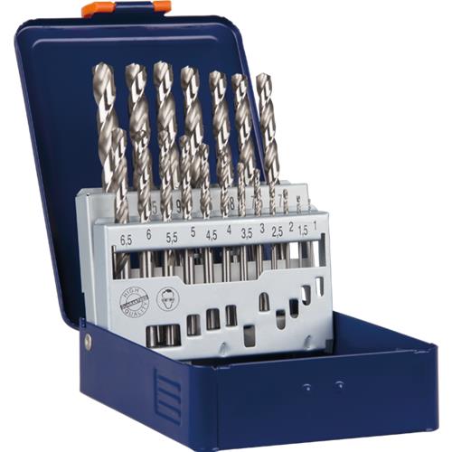Rotec Spiralbohrer-Set 1-10x0,5mm HSS-G 19-teilig