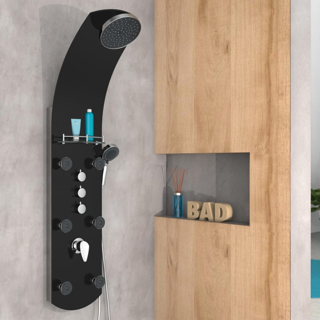 Eisl Duschpaneel mit Mischbatterie Karibik schwarz