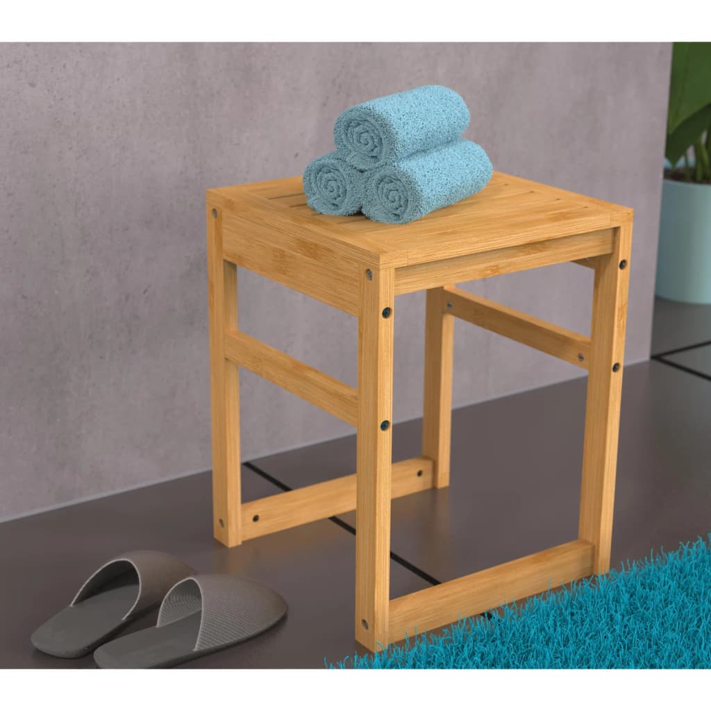 Eisl Badezimmerhocker 35x35x45 cm Bambus