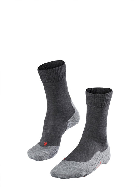 Falke TK5 Anti-Blister Wandersocken aus dünnem Woll-Funktionsmaterial Herren Grau - Größe 39-41