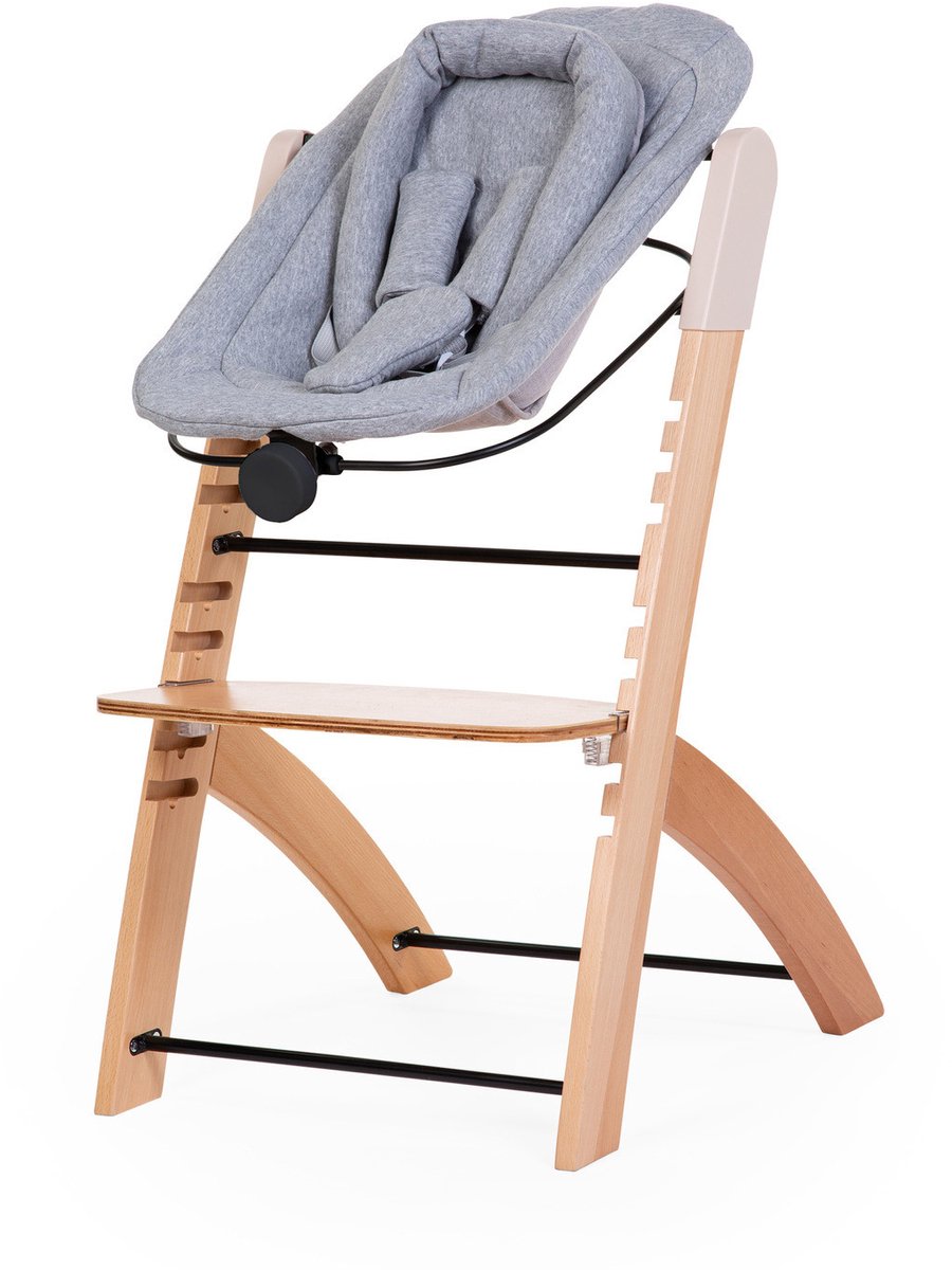 Childhome – Newborn Evosit – Hochstuhl – schwarzer Jersey – verstellbar – Neugeborene bis 6 Monate