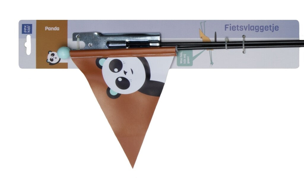 Pexkids Security Flag Pexkids Panda mit einem Panda -Druck