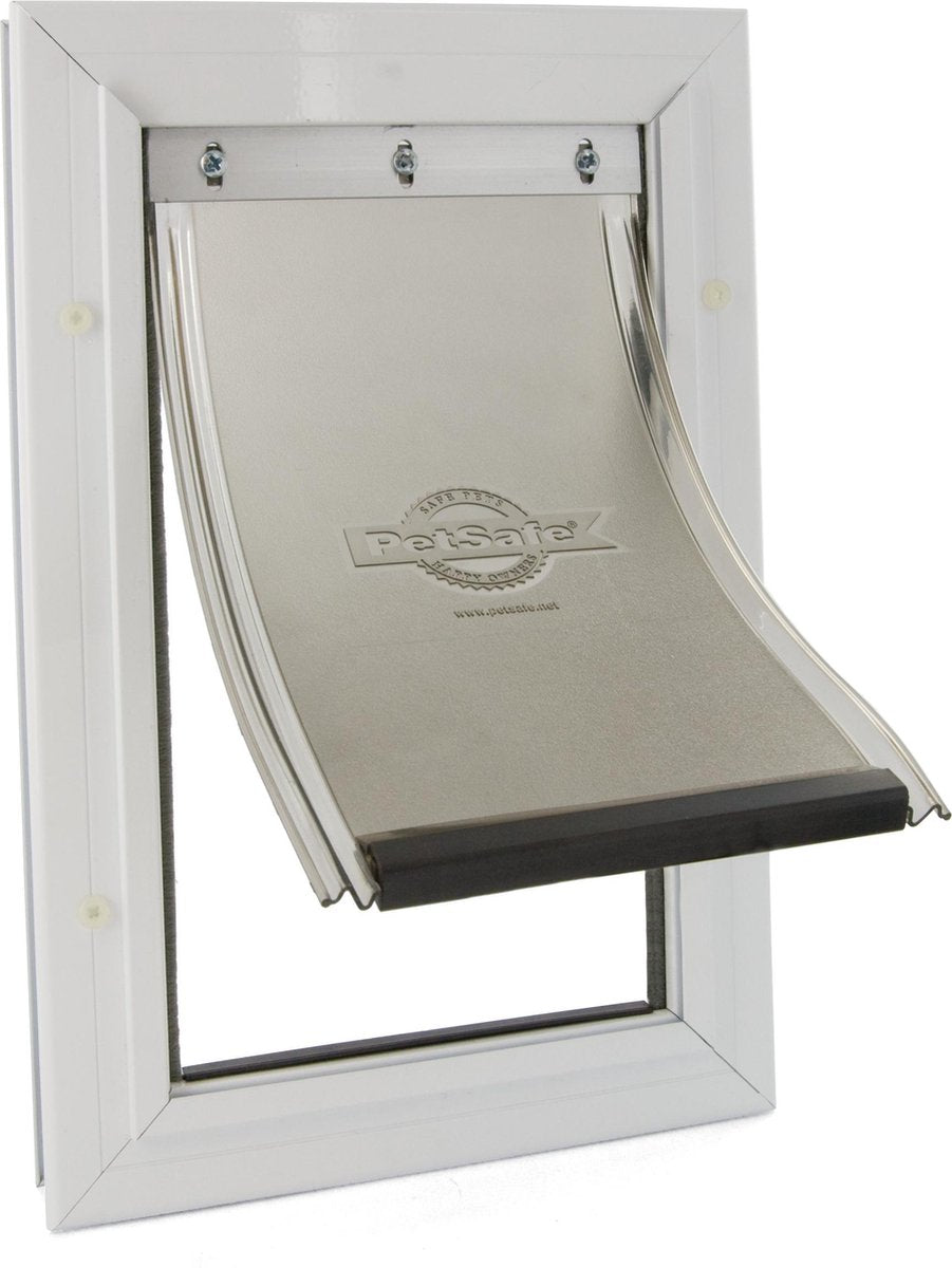 Petsafe Hundetür bis 7 kg Aluminium weiß