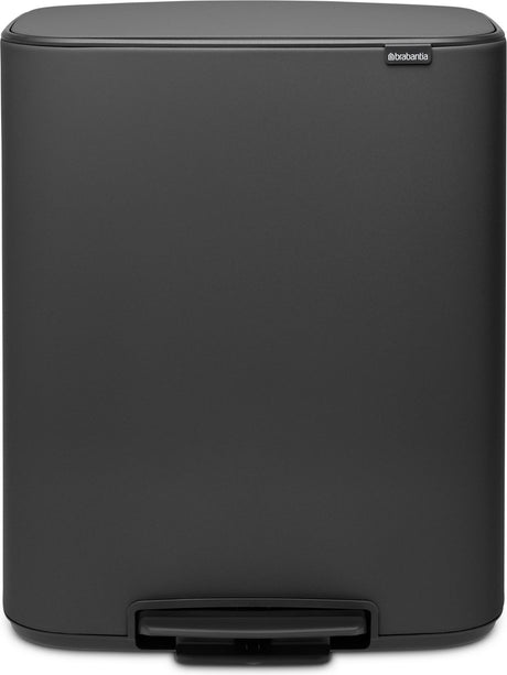 Brabantia Bo Abfallbehälter – 60 Liter – 1 Fach – Mineral Infinite Grey