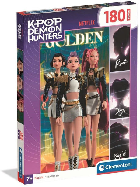 Clementoni K-Pop-Dämonenjäger-Puzzle 180 Teile von Supercolor – Kpop-Huntrix-Puzzle – K-Pop-Geschenk für Kinder ab 6 Jahren