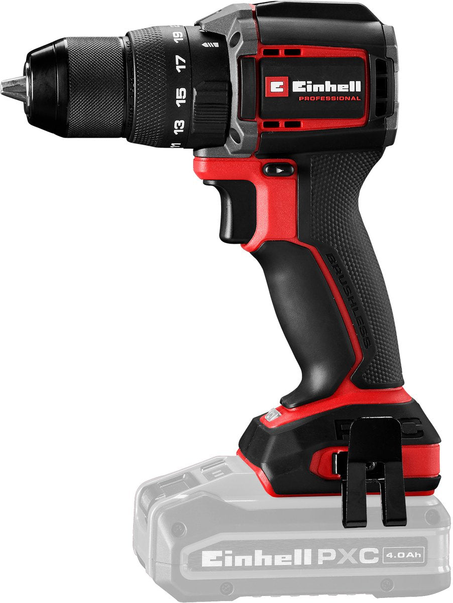 Einhell professional accu klopboor- schroefmachine tp-cd 18 70-c li-i bl solo - power x-change - 18 v li-ion - compact model - 70 nm - koolborstelloze motor - excl. accu en lader
