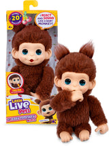 Little Live Pets My Baby Mini-Affe, braune Kirsche | 3 Stück