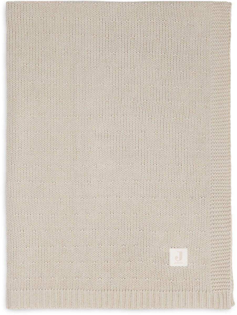 Jollein baby deken wieg 75x100cm sprinkle knit sand