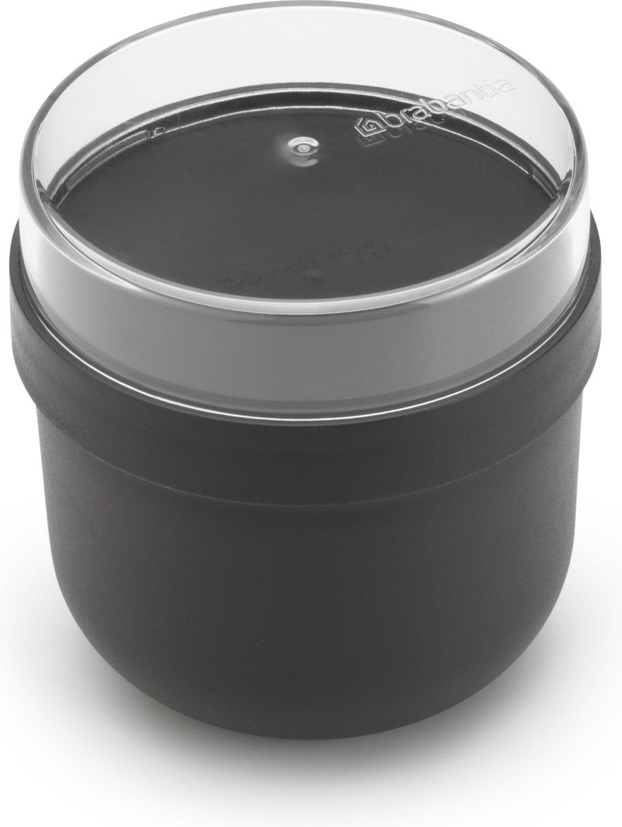 Brabantia Joghurtbecher zum Mitnehmen 0,5l dunkelgrau | 2 Stk