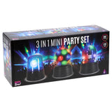 Partyzeit! Party Time Mini-Disco-Set mit 3 Stück