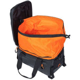 Basilikum Miles Gepäck Thringa -Tasche - Sporty Fahrradbeutel für Männer und Frauen - Schwarz Orange - wasserdicht - 7 Liter