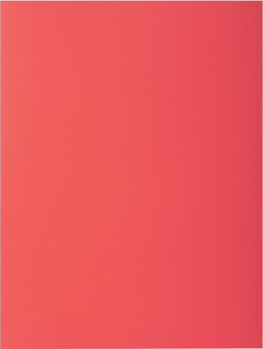 Exacompta Rock''s 80 – Packung mit 100 Einsteckmappen 22 x 31 cm für A4 – rot – 800012e