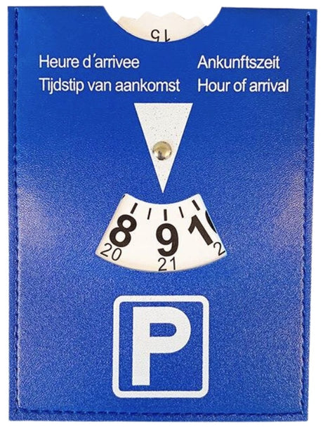 Keine Marke Parkscheibe blau 15 cm | 24 Stück