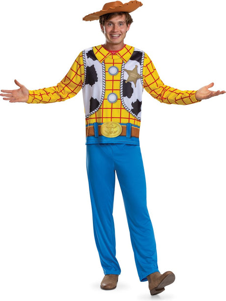 Verkleidung Disney – Toy Story 4, Woody-Kostüm Basic Plus, Größe XXL (50-52), Erwachsene