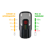 Scheinwerfer Aura 80 Lux LED USB-RECHARGEAL SCHWARZ