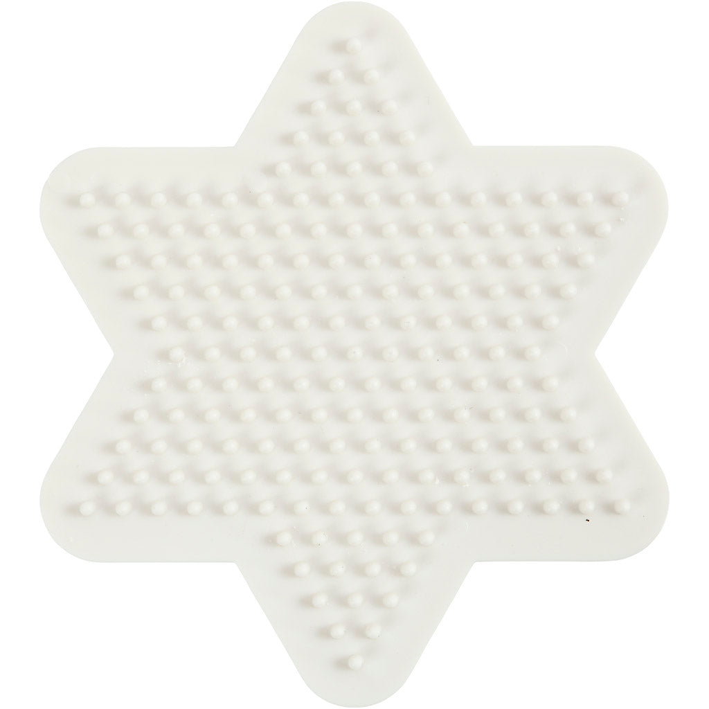 Creativ Company Nabbi Biobeads Grundplatte, Stern, Größe 9,8x9,8 cm, mittel, 1 Stück