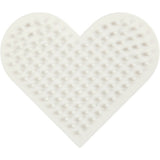 Creativ Company Nabbi Biobeads Grundplatte, kleines Herz, Größe 7x8,5 cm, mittel, 1 Stück