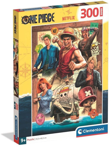 Clementoni One Piece Puzzle 300 Teile – Super Anime Puzzle – Lernspielzeug für Kinder, Mädchen und Jungen ab 9 Jahren