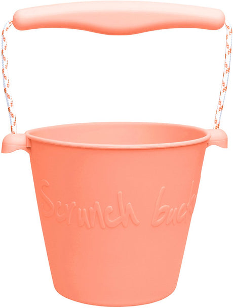 Scrunch-Spielzeugeimer – Koralle – faltbar – recycelbar