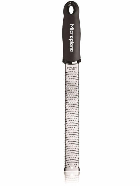 Microplane 46020 Premium Reibe Zester – Schwarz – Stahl
