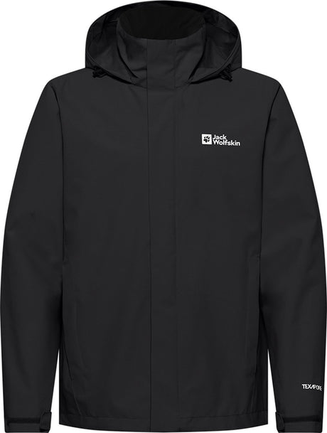 Jack wolfskin trailtime 2l jkt m heren outdoorjas - black