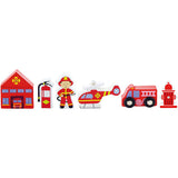 Viga Eisenbahnzubehör, Feuerwache, 6 Teile 1 Set