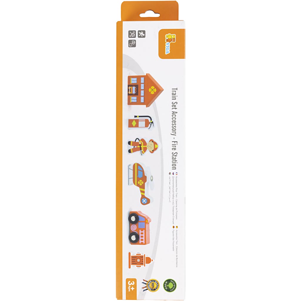 Viga Eisenbahnzubehör, Feuerwache, 6 Teile 1 Set