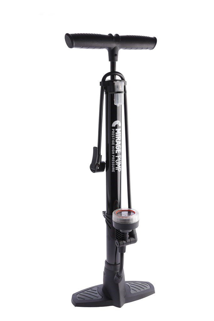 Mirage High pressure floor pump with fabric gauge black